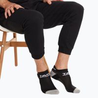 TAO Sportswear - FOOTLETS Dreierpack - 3er-Pack atmungsaktive Sneakersocken - black