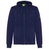 TAO Sportswear - HELVIN - Warme Freizeitjacke mit Kapuze aus Bio-Baumwolle - admiral