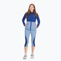 TAO Sportswear - JONIDA - Atmungsaktive 3/4-Lauftight mit Reißverschlusstasche - blue fog
