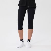 TAO Sportswear - XENI - Atmungsaktive 3/4-Lauftight mit Gesäßtasche und Reflektoren - black