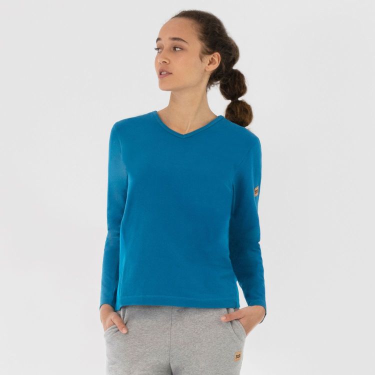 TAO Sportswear - HENRIKA - Bequemes Langarm Freizeitshirt aus Bio-Baumwolle - deep ocean