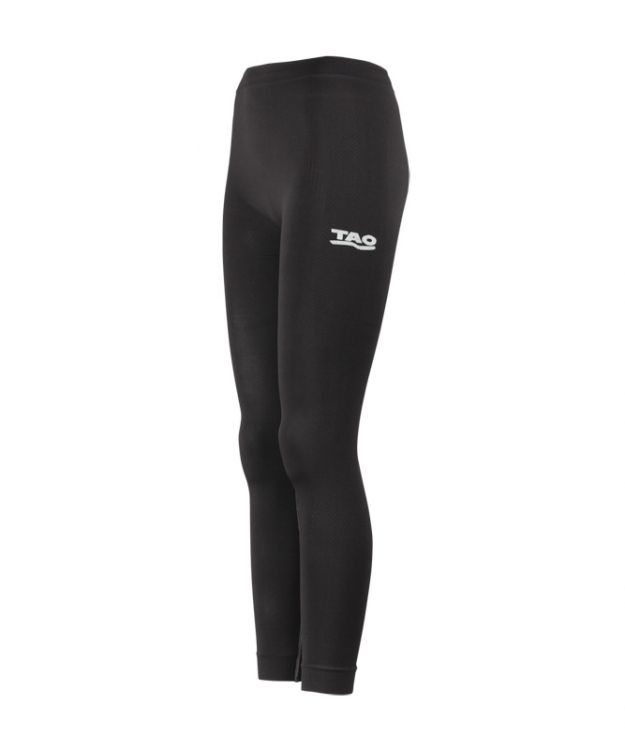 TAO Sportswear - Lange Tight - Nahtlose und geruchsneutralisiernde Funktionstight - black