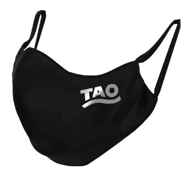 TAO Sportswear - MASKE - 10er Pack (FunktionsTex) - FunktionsTex mit Logo - black