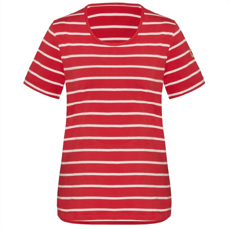 TAO Sportswear - SELDA - Bequemes Freizeitshirt aus Bio-Baumwolle - rubin/white