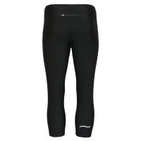 TAO Sportswear - GIGU - Atmungsaktive 3/4-Lauftight mit feststellbarem Reißverschluss im Rückenteil - black