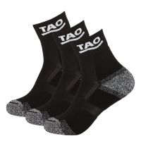 TAO Sportswear - RUNNING SOCKS Dreierpack - 3er-Pack atmungsaktive Laufsocken - black