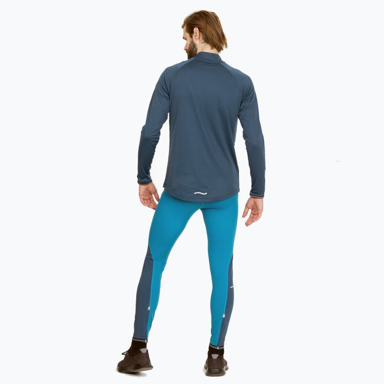 TAO Sportswear - ARIS - Warmes, besonders atmungsaktives Laufshirt mit Mesh-Einsatz - deep sea