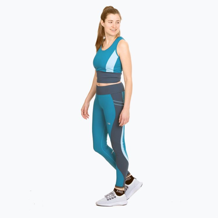 TAO Sportswear - BLAIR - Kurzes Lauftop mit Reflektoren - wave