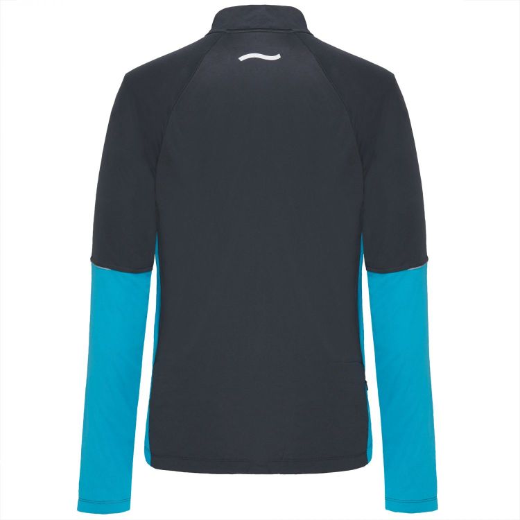 TAO Sportswear - DAGLI - Warmes langarm Zip-Laufshirt mit Kragen und Zip aus recyceltem Polyester - titanium