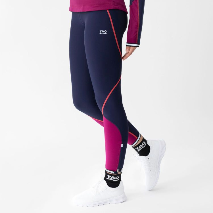TAO Sportswear - FIRA - Atmungsaktive Lauftight mit Reißverschlusstasche - admiral