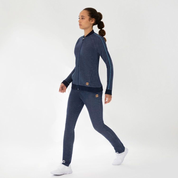 TAO Sportswear - FLEUR - Strukturierte Freizeithose aus Bio-Baumwolle - navy
