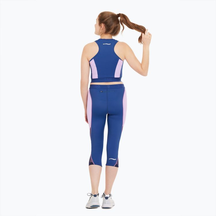 TAO Sportswear - JONIDA - Atmungsaktive 3/4-Lauftight mit Reißverschlusstasche - atlantic blue