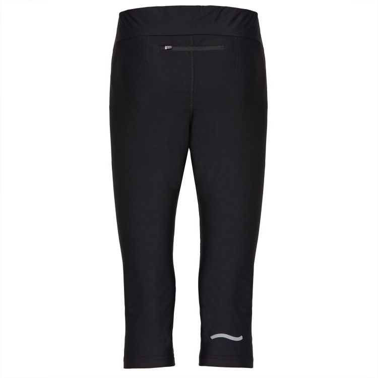 TAO Sportswear - XENIA - Atmungsaktive 3/4-Lauftight mit feststellbarer Reißverschlusstasche - black