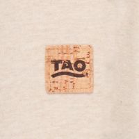 TAO Sportswear - COOLIA - Kuscheliger Hoodie mit Stehkragen aus Bio-Baumwolle - beige meliert