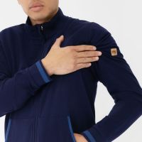 TAO Sportswear - INGO - Bequeme Freizeitjacke aus Bio-Baumwolle mit farblichen Akzent - admiral