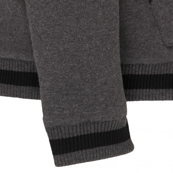 TAO Sportswear - EGON - Warme Freizeitjacke mit Kapuze aus Bio-Baumwolle - graphit melange
