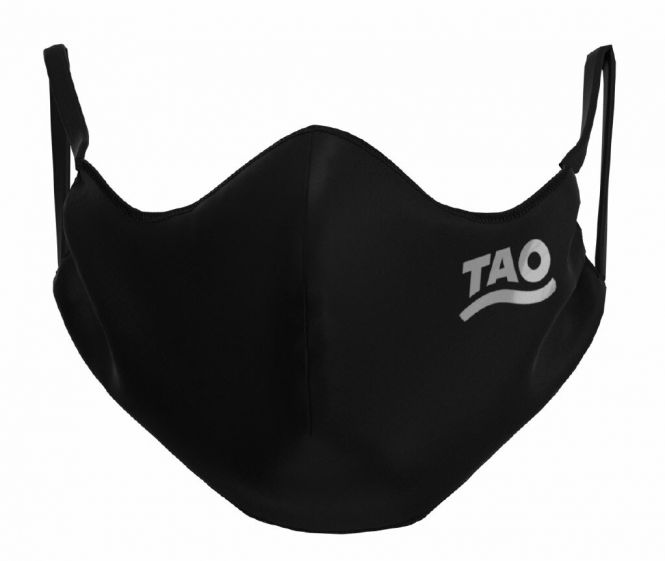 TAO Sportswear - MASKE - 3er Pack (FunktionsTex) - FunktionsTex mit Logo - black