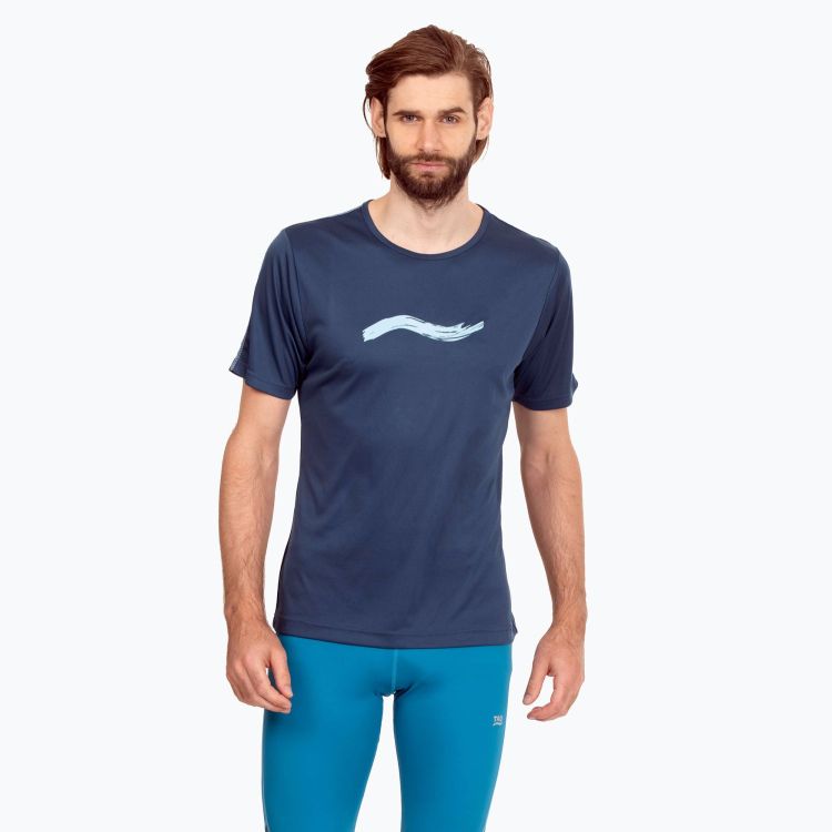 TAO Sportswear - ARIE - Atmungsaktives Laufshirt mit Reflektoren - deep sea