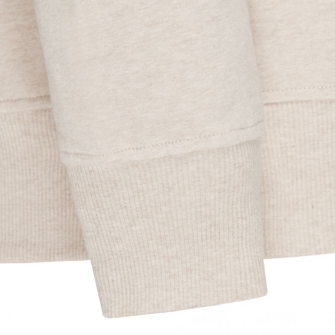 TAO Sportswear - Coolio - Kuscheliger Hoodie mit Kapuze aus Bio-Baumwolle - beige meliert