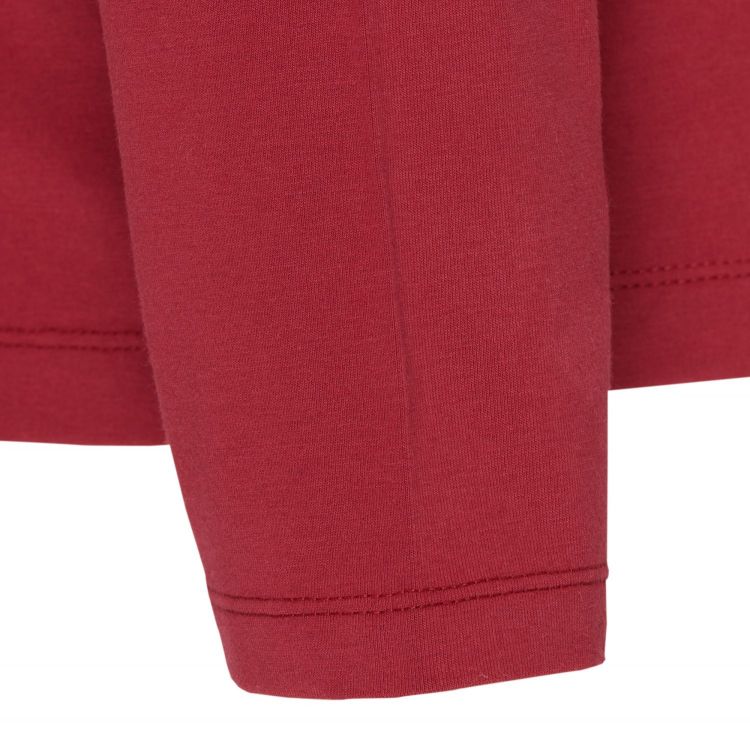 TAO Sportswear - ECKY - Langarm Freizeitshirt aus Bio-Baumwolle mit weichen Nähten - dark red