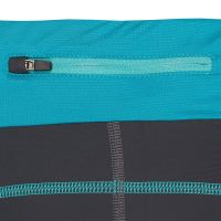 TAO Sportswear - ENYA - 3/4-Lauftight mit integriertem UV-Schutz aus recyceltem Polyamid - titanium/blue green