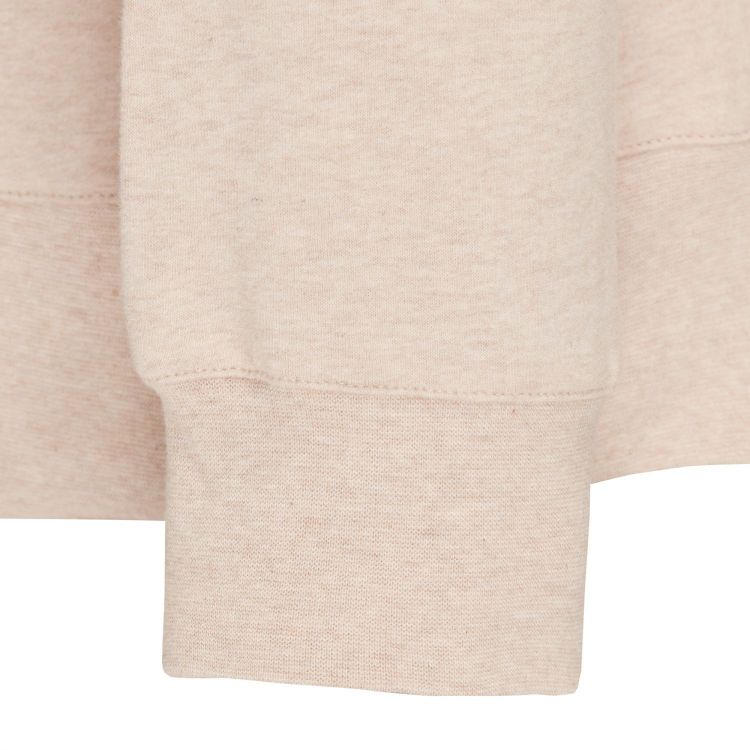 TAO Sportswear - COOLIA - Kuscheliger Hoodie mit Stehkragen aus Bio-Baumwolle - beige meliert