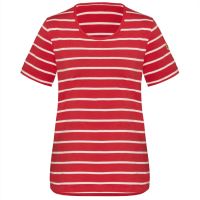 TAO Sportswear - SELDA - Bequemes Freizeitshirt aus Bio-Baumwolle - rubin/white