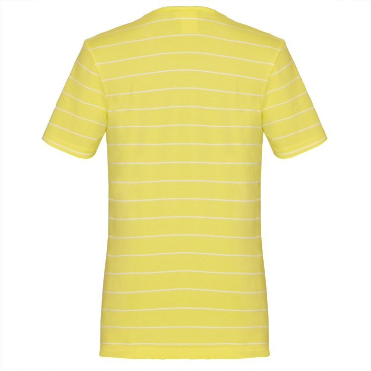 TAO Sportswear - DORO - Bequem geschnittenes kurzarm Freizeitshirt aus Bio-Baumwolle - citron/white